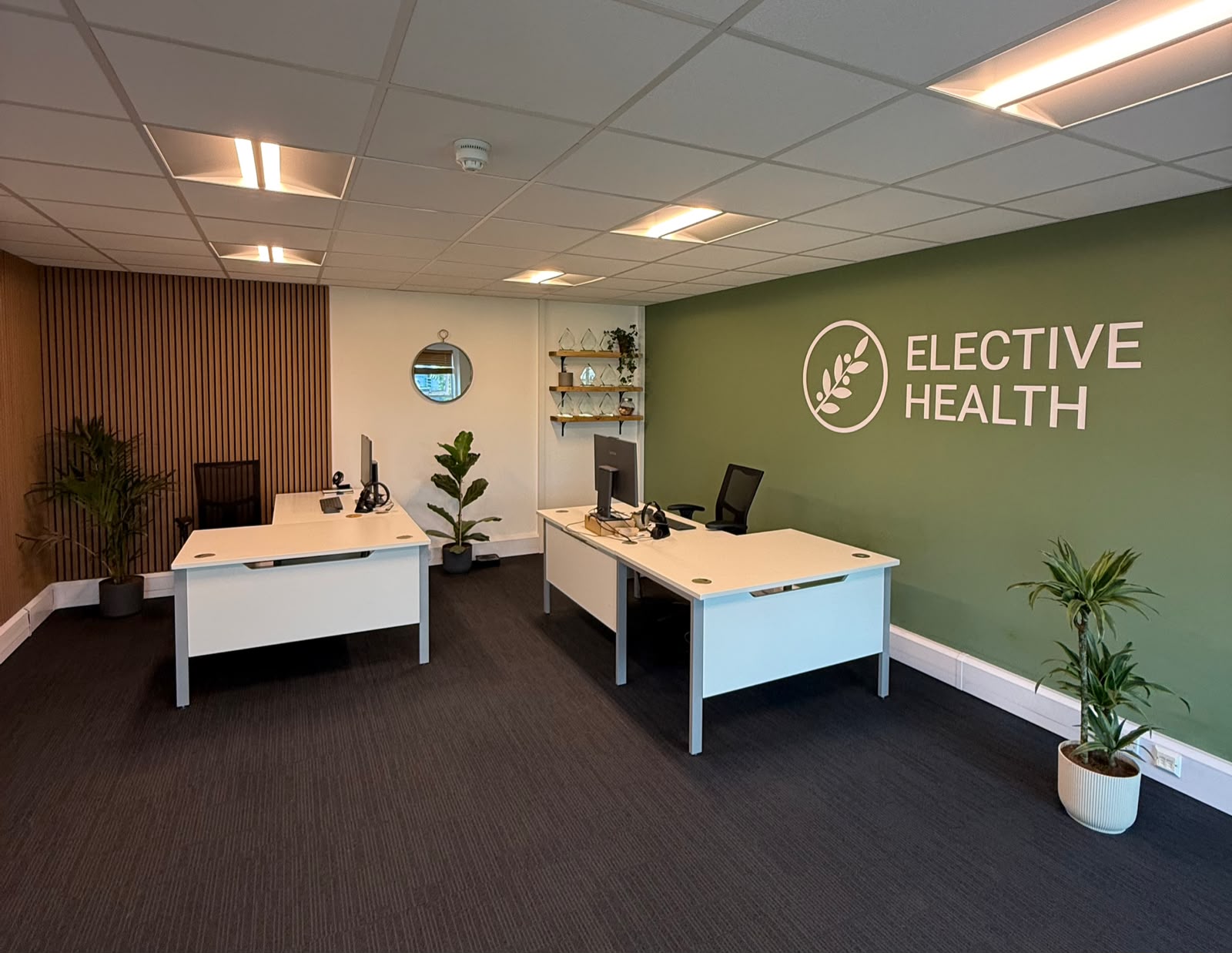 Elective Health branded office interior