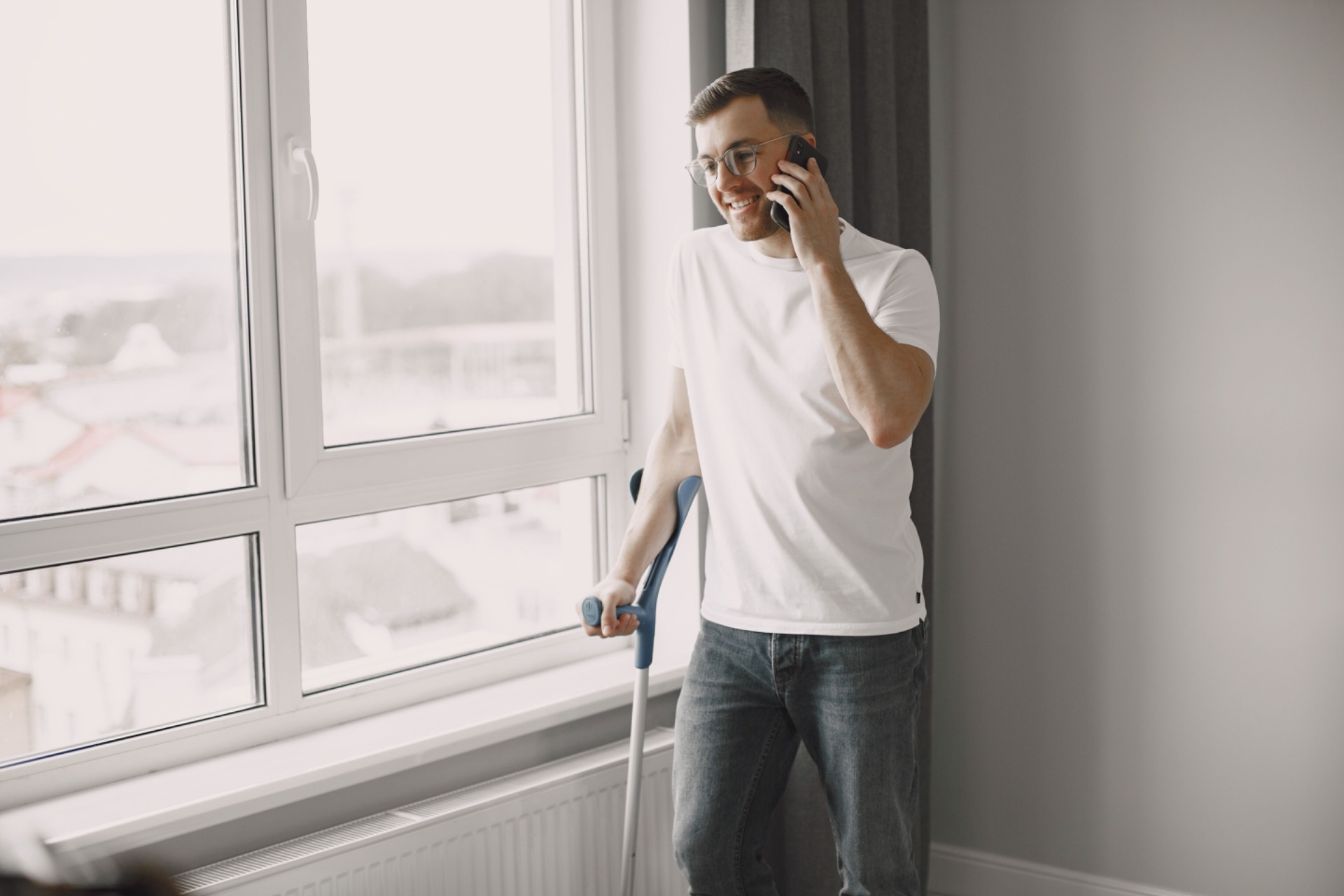 Man speaking to adviser about critical illness cover